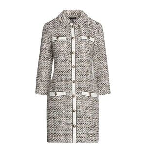 MAJE Renatola Tweed Shirt Dress